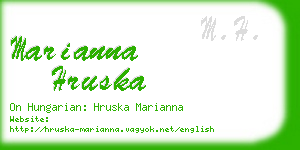 marianna hruska business card